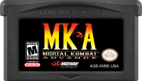 Mortal Kombat Advance GameBoy Advance US box art